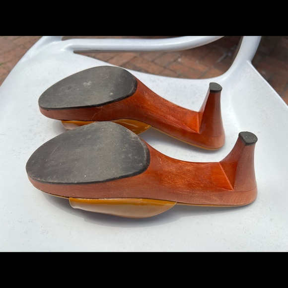Vintage Miu Miu Wooden Heels, size 40. - Picture 12 of 13